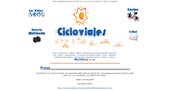 Desktop Screenshot of cicloviajes.com
